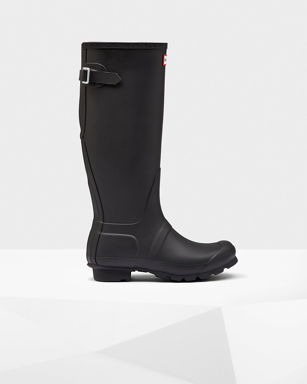 Botas de Lluvia Altas Hunter Mujer - Original Back Adjustable - Negros - NJCFKWB-97